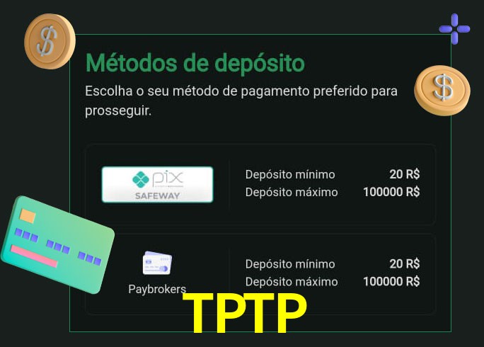 O cassino TPTPbet oferece uma grande variedade de métodos de pagamento